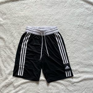 Adidas Athletic Shorts, black w/ 3 stripes